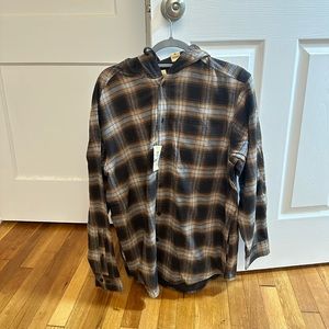 Red Head Flannel Sweatshirt // Brand New